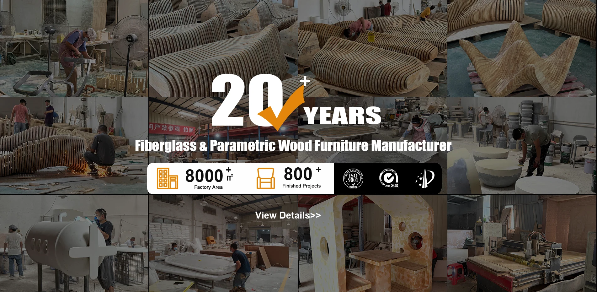 Producător de mobilier din fibră de sticlă din China