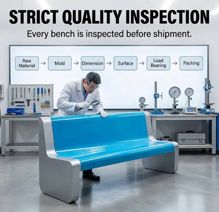 Modern Commercial FRP Bench
